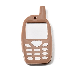 Верблюжий Большие подвески из ацетата целлюлозы (смолы) с печатью, брелок для телефона y2k, верблюжие, 61.5x31x5 мм, отверстие : 2 мм