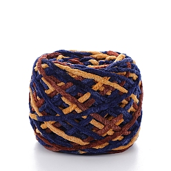 Прусский Синий Хлопчатобумажная пряжа, бархатные хлопковые нитки для ручного вязания, для детского свитера, шарфа, ткани, рукоделия, ремесла, сегмент окрашенный, берлинская лазурь, 7 мм