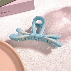 Небесно-голубой Пластиковые зажимы когтя волос, два тона, бабочка, голубой, 110x70 мм