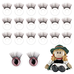 Черный 20шт. акриловые глаза для поделок, плоско-круглые, чёрные, 18 мм