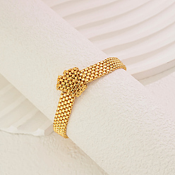 Настоящее золото 18K Простые браслеты-цепочки с пантерой для женщин, узел, реальный 18 k позолоченный, внутренний диаметр: 6-3/4 дюйм (17 см)