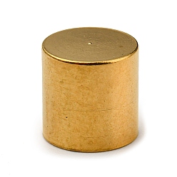 Золотой 304 концы из нержавеющей стали шнур, Торцевые крышки, колонка, золотые, 7x7 мм, внутренний диаметр: 6 мм