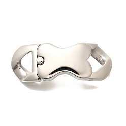 Нержавеющая Сталь Цвет Магнитные застежки, нержавеющая сталь 304, цвет нержавеющей стали, 51x19x12 мм