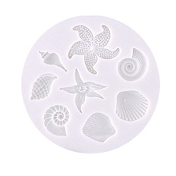 Shell Shape Пищевые морские животные, силиконовые формы для помадки своими руками, формы для литья смолы, для шоколада, изготовление конфет, формы раковины, 60x14 мм