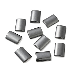 Non-magnetic Hematite Synthetic Non-magnetic Hematite Cabochons, Rectangle, 18~18.5x13x3.5mm
