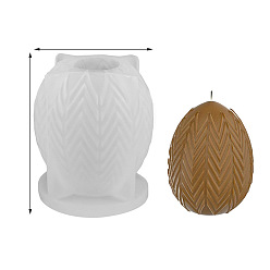 Белый Силиконовые формы для яиц дракона, формы для свечей, формы для литья гипсовой смолы, белые, 77x102 мм