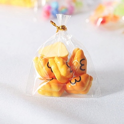 Food Смола мини имитация удовольствия съесть больше украшения, для кукольных аксессуаров, притворяющихся опорными украшениями, хлеб, образец пищи, 35x30 мм, 6 шт