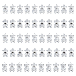 Платина Стойки подвески обшивки сплава, без кадмия и без свинца, нести прелести, платина, 17.5x11x5 мм, отверстие : 1.5 мм, 50 шт / коробка