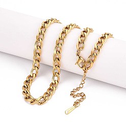 Настоящее золото 18K 6мм 304 ожерелья из нержавеющей стали с кубинскими звеньями, ионное покрытие (ip), реальный 18 k позолоченный, 15.94 дюйм (40.5 см)