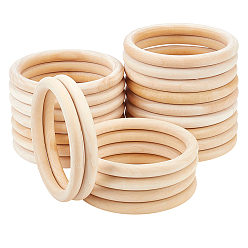 Античный Белый Неокрашенные кольца из древесины шимы для изготовления аксессуаров своими руками, подвесные петли, кольца для штор, свадебные подарочные коробки, ручки-петли, старинный белый, 98x10.5 мм, внутренний диаметр: 78 мм