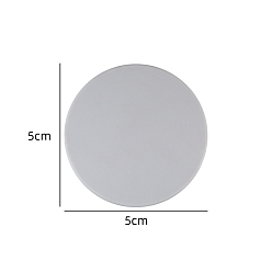 Gray Self Adhesive Silicone Door Knob Wall Shield, Wall Protector, Flat Round, Gray, 50x10mm