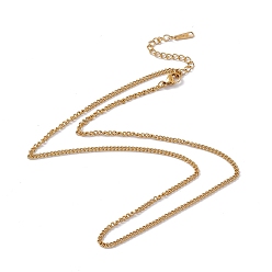 Настоящее золото 18K 201 цепочка из нержавеющей стали для мужчин и женщин, реальный 18 k позолоченный, 17.72 дюйм (45 см)