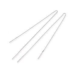 Платина Антикоррозийное покрытие родием 925 удлинители цепочек из стерлингового серебра, платина, 177 мм, штифты : 0.7 мм