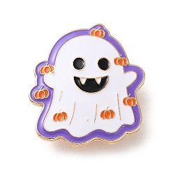 Ghost Эмалированные булавки на Хэллоуин, булавки из сплава для лацканов одежды рюкзака, призрак, 37.5x34 мм