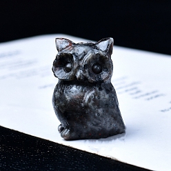Syenite Резные украшения из натурального сиенита в форме совы, для домашнего офисного стола, 35 мм