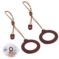 Темно-Красный 2шт. увеличительное стекло для ношения на шее, с защитным чехлом из искусственной кожи., темно-красный, 580 мм