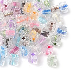 (52) Непрозрачная лаванда 69 шт. Стеклянные бусины, кубические, граненые, разноцветные, 4.5x4.5x4.5 мм, отверстие : 1 мм