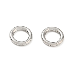 Platin Farbe Legierung geschlossen Ringe springen, runde Ringe, langlebig überzogen, Gestell, Platin Farbe, 9.5x1.5 mm, Innendurchmesser: 6 mm