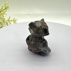 Syenite Натуральные сиенитовые скульптурные украшения, для украшения стола домашнего офиса, дракон, 30~40 мм