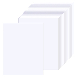 White 20Sheets Foamed PVC Mould Plates, Rectangle, Sand Table Model Material Supplies, White, 200x300x2mm