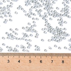 (261) Inside Color AB Crystal/Gray Lined TOHO Round Seed Beads, Japanese Seed Beads, (261) Inside Color AB Crystal/Gray Lined, 11/0, 2.2mm, Hole: 0.8mm, about 5555pcs/50g