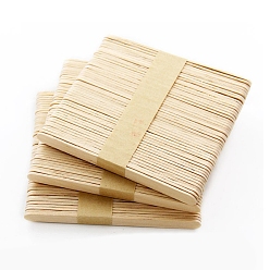 Светло-коричневый Палочки для творчества из натурального дерева, палочки для мороженого для поделок, палочки для мороженого, деревянный дюбель, восковые палочки, депрессор языка, плоский, прямоугольные, загар, 11.4x1x0.2 см, о 50 шт / пачка