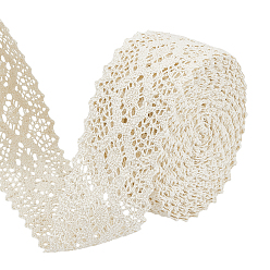 Желтая Старая Ткань  1рулонная хлопковая лента, аксессуары для одежды, старое кружево, 2-1/2 дюйм (65 мм), около 12.00 ярдов (10.97 м) / рулон