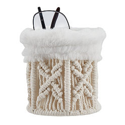 Белый Подставка для ручек из богемского хлопка, колонные, белые, 103.5x103.5 мм