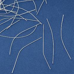 Серебро Латунные штифты, без свинца, без кадмии и без никеля, серебряные, 51x0.9 мм, Руководитель: 1.5 mm, 19 датчик