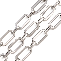 Нержавеющая Сталь Цвет 201 цепи овальные из нержавеющей стали, несварные, с катушкой, цвет нержавеющей стали, ссылка: 14x6.5x1.5мм и 8x5x2мм