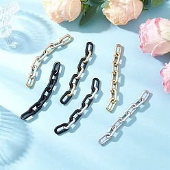 (52) Непрозрачная лаванда Пластиковые кабельные цепи ручной работы ccb, овальные, разноцветные, 14x9x3 мм