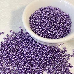 Фиолетовый Стеклянный бисер непрозрачных цветов, рондель, фиолетовые, 3 мм, отверстие : 0.7 мм, о 500~600 шт / комплект
