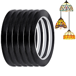 Черный 66м клейкая лента для животных, чёрные, 5 мм