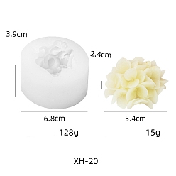 Цветок Пищевые силиконовые формы для свечей своими руками, для изготовления ароматических свечей, цветок, цветок, 68x68x39 мм