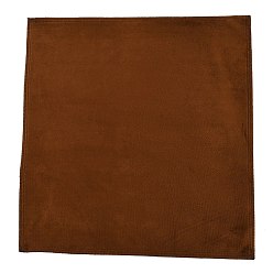 Седло Коричневый Бархатная салфетка для полировки серебра для ювелирных изделий, квадратный, седло коричневый, 40.8x40x0.15 см