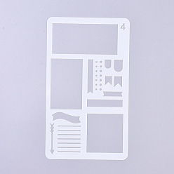 Clear Plastic Reusable Drawing Painting Stencils Templates, for Painting on Scrapbook Wall Fabric Floor Furniture, Clear, 180x102x0.2mm
