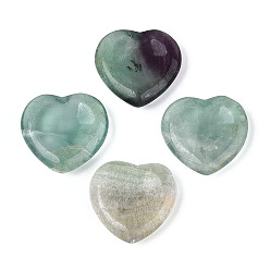 Флюорит Натуральные флюоритовые камни для снятия беспокойства, камень большого пальца сердца, 28.5~30x29.5~31x6.5~8.5 мм