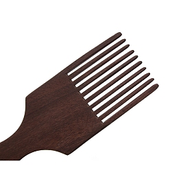 Coconut Brown Plasitc Weaving Loom Comb, DIY Detangling Crafting Braided Tool, Coconut Brown, 16x6cm