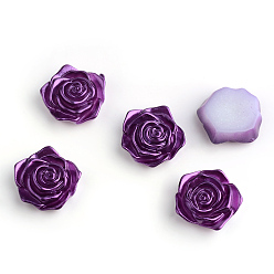 Средняя Орхидея Абс пластмассовые имитационные жемчужные кабошоны, цветок, средне орхидеи, 17x17.5x6.5 мм , около 200 шт / мешок