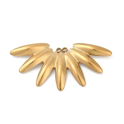 Золотой 304 подвески из нержавеющей стали, ионное покрытие (ip), очарование солнца, золотые, 24x49.5x2.5 мм, отверстие : 1.8 мм