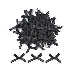 Черный Аксессуары для костюмов из нейлона, бантом, чёрные, 19x21x2.5 мм