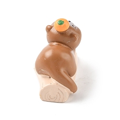 Перу Смоляная выдра, сидящая в пне, фигурки, орнамент, для домашнего украшения рабочего стола, Перу, 24x41x32 мм