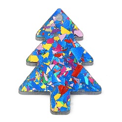 Дерево Акриловые подвески, дерево, 35x26x2 мм, отверстие : 2 мм