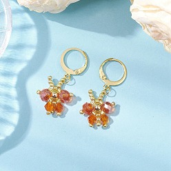 Шоколадный Бабочка 304 серьги из нержавеющей стали с застежкой-молнией для женщин, с подвесками из плетеного стекла в виде бабочек, золотые, цвет шоколада, 33x16.5 мм