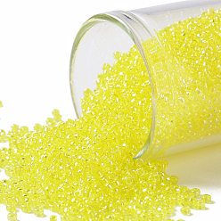 (102) Citrine Yellow Transparent Luster Круглые бусины toho, японский бисер, (102) цитрин желтый прозрачный блеск, 15/0, 1.5 мм, отверстие : 0.7 мм, Около 135000 шт / фунт