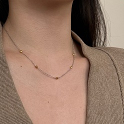 Real Gold Plated & Real Platinum Plated 925 женские ожерелья-цепочки из стерлингового серебра, бусы с сердцем, настоящее золото и платина, 16.02 дюйм (40.7 см)