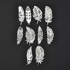 Перо Блокнот для альбомов, для альбома для вырезок diy, поздравительная открытка, справочная бумага, перо рисунок, 8.1~8.4x2.3~4.4x0.01 см, 10 шт / комплект