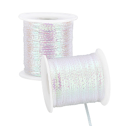 Clair AB Ruban polyester, accessoires de vêtements, clair ab, 1/8 pouces (3 mm), 100m/rouleau