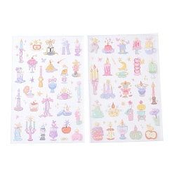 Другие 2 шт. 2 стили самоклеящиеся наклейки для домашних животных, для праздничных декоративных подарков, 218x125x0.8 мм, наклейка: 7~52x7~27 мм, 1 шт / стиль