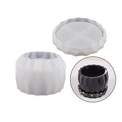 Белый Силиконовые формы для цветочных горшков своими руками, формы для литья смолы, для уф-смолы, изготовление изделий из эпоксидной смолы, белые, 7.9x1.4~5.1 см